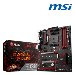 MSI X370 GAMING PLUS Motherboard (ATX, AMD X370, Socket AM4, 4 x DDR4 up to 64GB)