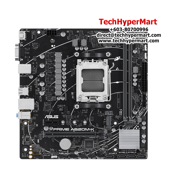 Asus PRIME A620M-K-CSM Motherboard (Micro-ATX, AMD A620 Chipset, Socket AM5, DDR5 memory compatibility) Asus PRIME A620M-K-CSM Motherboard (Micro-ATX, AMD A620 Chipset, Socket AM5, DDR5 memory compatibility)