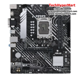 Asus PRIME B660M-K D4 Motherboard (Micro-ATX, Intel B660 Chipset, Socket LGA1700, DDR4 memory compatibility)
