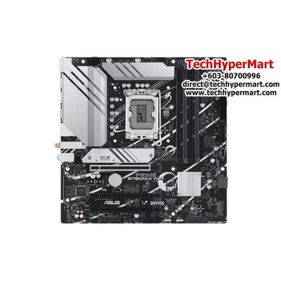 Asus PRIME B760M-A WIFI Motherboard (M-ATX, Intel B760 Chipset, Socket LGA1700, DDR5 memory compatibility) Asus PRIME B760M-A WIFI Motherboard (M-ATX, Intel B760 Chipset, Socket LGA1700, DDR5 memory compatibility)