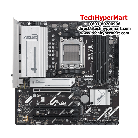 Asus PRIME B840M-A WIFI-CSM Motherboard (Micro-ATX, AMD B840 Chipset, Socket AM5, DDR5 memory compatibility) Asus PRIME B840M-A WIFI-CSM Motherboard (Micro-ATX, AMD B840 Chipset, Socket AM5, DDR5 memory compatibility)