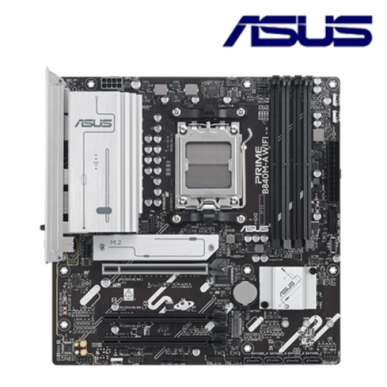 Asus PRIME B840M-A WIFI-CSM Motherboard (Micro-ATX, AMD B840 Chipset, Socket AM5, DDR5 memory compatibility) Asus PRIME B840M-A WIFI-CSM Motherboard (Micro-ATX, AMD B840 Chipset, Socket AM5, DDR5 memory compatibility)