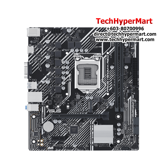 Asus PRIME H510M-K R2.0 Motherboard (Micro-ATX, Intel H470 Chipset, Socket LGA1200, DDR4 memory compatibility) Asus PRIME H510M-K R2.0 Motherboard (Micro-ATX, Intel H470 Chipset, Socket LGA1200, DDR4 memory compatibility)