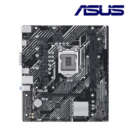 Asus PRIME H510M-K R2.0 Motherboard (Micro-ATX, Intel H470 Chipset, Socket LGA1200, DDR4 memory compatibility) Asus PRIME H510M-K R2.0 Motherboard (Micro-ATX, Intel H470 Chipset, Socket LGA1200, DDR4 memory compatibility)