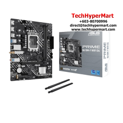 Asus PRIME H610M-F WIFI D4 Motherboard (Micro-ATX, Intel H610 Chipset, Socket LGA1700, DDR4 memory compatibility)