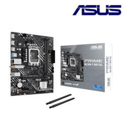 Asus PRIME H610M-F WIFI D4 Motherboard (Micro-ATX, Intel H610 Chipset, Socket LGA1700, DDR4 memory compatibility)