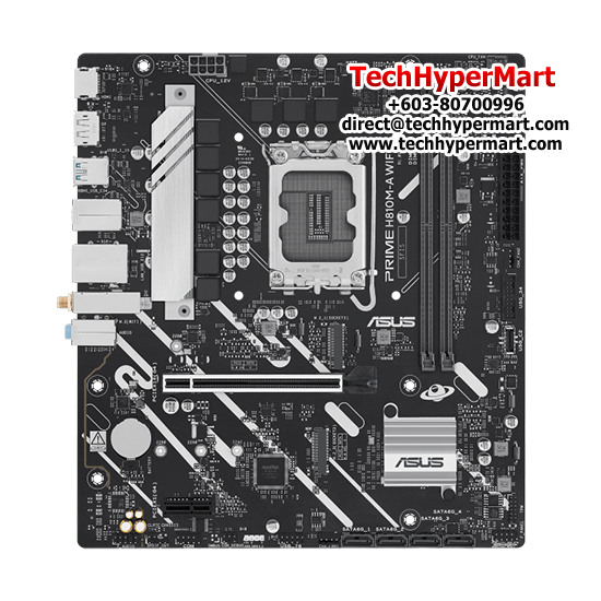 Asus PRIME H810M-A WIFI Motherboard (Micro-ATX, Intel H810 Chipset, Socket LGA1851, DDR5 memory compatibility) Asus PRIME H810M-A WIFI Motherboard (Micro-ATX, Intel H810 Chipset, Socket LGA1851, DDR5 memory compatibility)