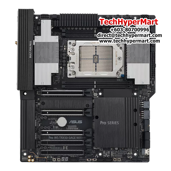 Asus PRO WS TRX50-SAGE WIFI Motherboard (CEB, AMD TRX50 Chipset, Socket STR5, DDR5 memory compatibility) Asus PRO WS TRX50-SAGE WIFI Motherboard (CEB, AMD TRX50 Chipset, Socket STR5, DDR5 memory compatibility)