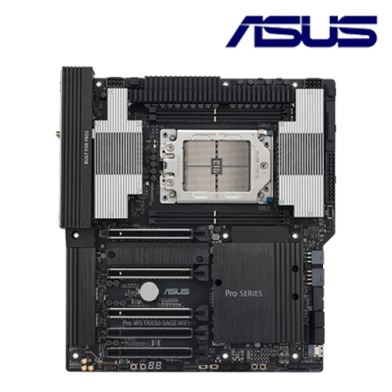 Asus PRO WS TRX50-SAGE WIFI Motherboard (CEB, AMD TRX50 Chipset, Socket STR5, DDR5 memory compatibility) Asus PRO WS TRX50-SAGE WIFI Motherboard (CEB, AMD TRX50 Chipset, Socket STR5, DDR5 memory compatibility)