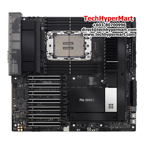 Asus PRO WS W790E-SAGE SE Motherboard (EEB, Intel W790 Chipset, Socket LGA4677, DDR5 memory compatibility) Asus PRO WS W790E-SAGE SE Motherboard (EEB, Intel W790 Chipset, Socket LGA4677, DDR5 memory compatibility)