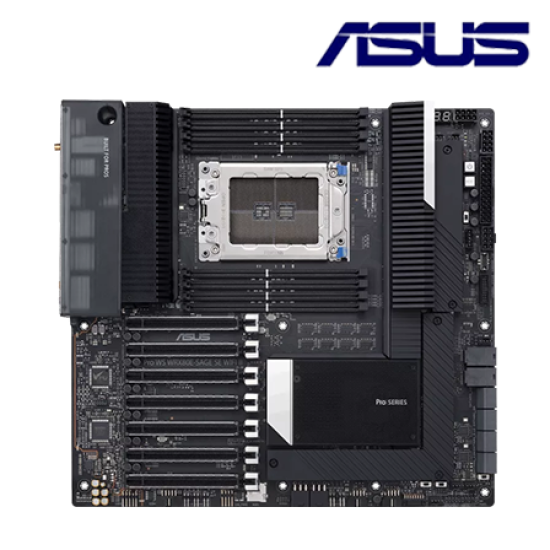 Asus PRO WS WRX80E-SAGE SE WIFI II Motherboard (E-ATX, AMD WRX80 Chipset, Socket SWEX8, DDR4 memory compatibility) Asus PRO WS WRX80E-SAGE SE WIFI II Motherboard (E-ATX, AMD WRX80 Chipset, Socket SWEX8, DDR4 memory compatibility)