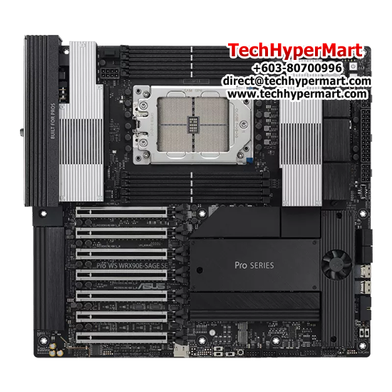 Asus PRO WS WRX90E-SAGE SE Motherboard (EEB, AMD WRX90 Chipset, Socket STR5, DDR5 memory compatibility) Asus PRO WS WRX90E-SAGE SE Motherboard (EEB, AMD WRX90 Chipset, Socket STR5, DDR5 memory compatibility)