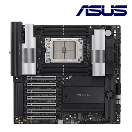 Asus PRO WS WRX90E-SAGE SE Motherboard (EEB, AMD WRX90 Chipset, Socket STR5, DDR5 memory compatibility) Asus PRO WS WRX90E-SAGE SE Motherboard (EEB, AMD WRX90 Chipset, Socket STR5, DDR5 memory compatibility)