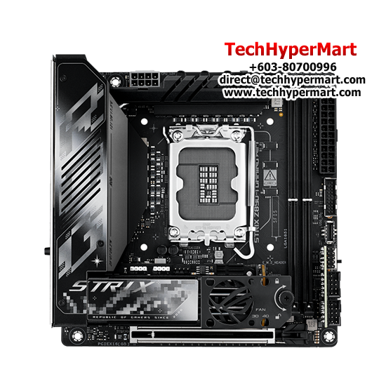 Asus ROG STRIX Z890-I GAMING WIFI Motherboard (Mini-ITX, Intel Z890 Chipset, Socket LGA1851, DDR5 memory compatibility) Asus ROG STRIX Z890-I GAMING WIFI Motherboard (Mini-ITX, Intel Z890 Chipset, Socket LGA1851, DDR5 memory compatibility)