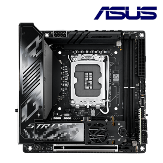 Asus ROG STRIX Z890-I GAMING WIFI Motherboard (Mini-ITX, Intel Z890 Chipset, Socket LGA1851, DDR5 memory compatibility) Asus ROG STRIX Z890-I GAMING WIFI Motherboard (Mini-ITX, Intel Z890 Chipset, Socket LGA1851, DDR5 memory compatibility)
