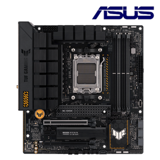 Asus TUF GAMING B650M-PLUS WIFI Motherboard (Micro-ATX, AMD B650 Chipset, Socket AM5, DDR5 memory compatibility) Asus TUF GAMING B650M-PLUS WIFI Motherboard (Micro-ATX, AMD B650 Chipset, Socket AM5, DDR5 memory compatibility)