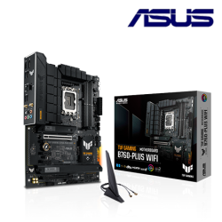 Asus TUF GAMING B760-PLUS WIFI Motherboard (ATX, Intel B760 Chipset, Socket LGA1700, DDR5 memory compatibility)