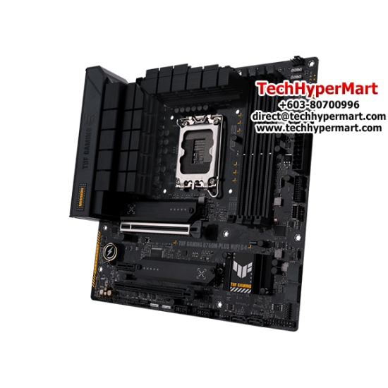 Asus TUF GAMING B760M-PLUS WIFI D4 Motherboard (M-ATX, Intel B760 Chipset, Socket LGA1700, DDR4 memory compatibility)