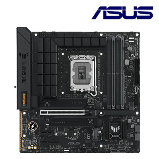 Asus TUF GAMING B760M-PLUS WIFI II Motherboard (mATX, Intel B760 Chipset, Socket LGA1700, DDR5 memory compatibility) Asus TUF GAMING B760M-PLUS WIFI II Motherboard (mATX, Intel B760 Chipset, Socket LGA1700, DDR5 memory compatibility)