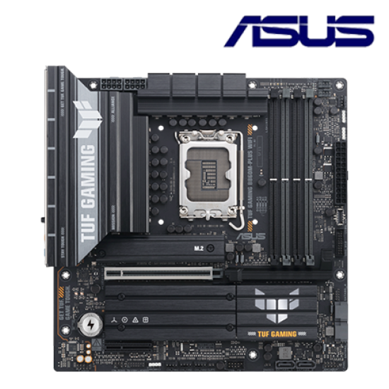 Asus TUF GAMING B860M-PLUS WIFI Motherboard (mATX, Intel B860 Chipset, Socket LGA1851, DDR5 memory compatibility) Asus TUF GAMING B860M-PLUS WIFI Motherboard (mATX, Intel B860 Chipset, Socket LGA1851, DDR5 memory compatibility)