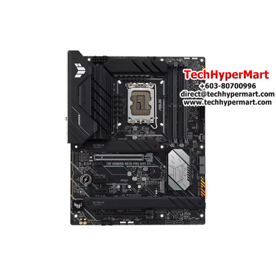 Asus TUF GAMING H670-PRO WIFI D4 Motherboard (ATX, Intel H670 Chipset, Socket LGA1700, DDR4 memory compatibility)