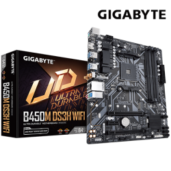 Gigabyte B450M DS3H WIFI Motherboard (Micro-ATX Form Factor, AMD B650 Chipset, Soket AM5, 4 x DDR5 up to 128GB)