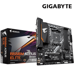 Gigabyte B550M AORUS ELITE Motherboard (Micro ATX Form Factor, AMD B550 Chipset, Soket AM4, 4 x DDR4 up to 128GB)