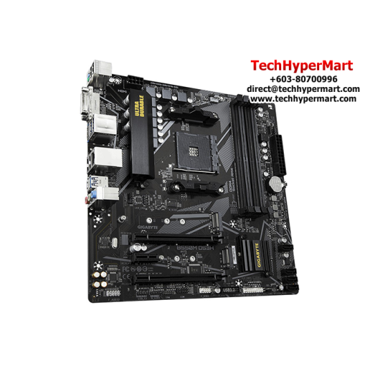 Gigabyte B550M DS3H Motherboard (ATX Form Factor, AMD B550 Chipset, Soket AM4, 4 x DDR4 up to 128GB)