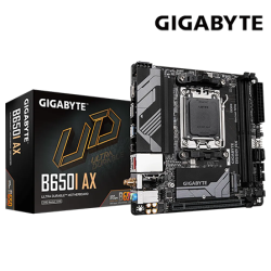 Gigabyte B650I-AX Motherboard (Mini-ITX Form Factor, AMD B560 Chipset, Soket AM5, 2 x DDR5 up to 96GB)
