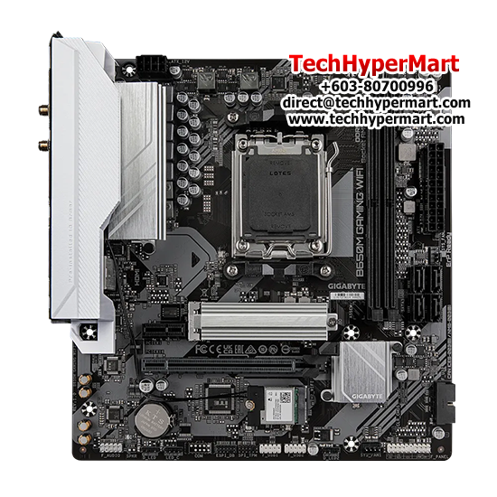 Gigabyte B650M-GAMING-WIFI Motherboard (Micro-ATX Form Factor, AMD B650 Chipset, Soket AM5, 4 x DDR5 up to 96GB) Gigabyte B650M-GAMING-WIFI Motherboard (Micro-ATX Form Factor, AMD B650 Chipset, Soket AM5, 4 x DDR5 up to 96GB)