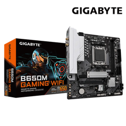 Gigabyte B650M-GAMING-WIFI Motherboard (Micro-ATX Form Factor, AMD B650 Chipset, Soket AM5, 4 x DDR5 up to 96GB)