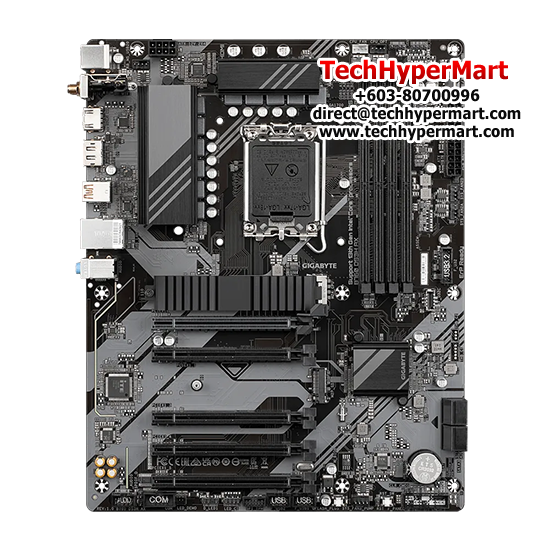 Gigabyte B760-DS3H-AX Motherboard (ATX Form Factor, Intel B760 Chipset, Soket LGA1700, 4 x DDR5 up to 192GB)