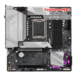 Gigabyte B760M-AORUS-ELITE-AX-DDR4 Motherboard (Micro-ATX Form Factor, Intel B760 Chipset, Soket LGA1700, 4 x DDR5 up to 192GB)