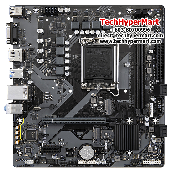 Gigabyte B760M-E Motherboard (Micro-ATX Form Factor, Intel B760 Chipset, Soket LGA1700, 2 x DDR5 up to 96GB)