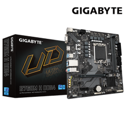 Gigabyte B760M-H-DDR4 Motherboard (Micro-ATX Form Factor, Intel B760 Chipset, Soket LGA1700, 2 x DDR4 up to 64GB)