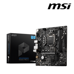 MSI B560M PRO-E Motherboard (M-ATX Form Factor, Intel B560 Chipset, Socket LGA1200, 2 x DDR4 up to 64GB)