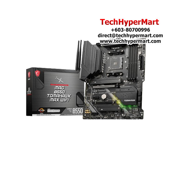 MSI MAG B550 TOMAHAWK MAX WIFI Motherboard (ATX Form Factor, AMD B550 Chipset, Socket AM4, 4 x DDR5 up to 128GB) MSI MAG B550 TOMAHAWK MAX WIFI Motherboard (ATX Form Factor, AMD B550 Chipset, Socket AM4, 4 x DDR5 up to 128GB)