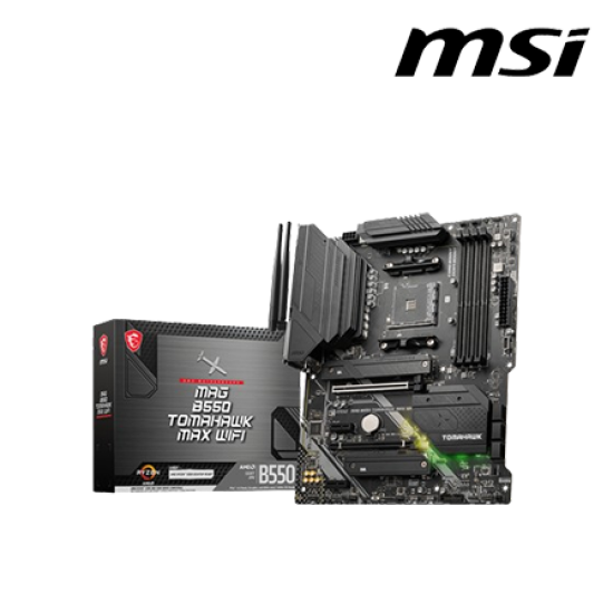 MSI MAG B550 TOMAHAWK MAX WIFI Motherboard (ATX Form Factor, AMD B550 Chipset, Socket AM4, 4 x DDR5 up to 128GB)