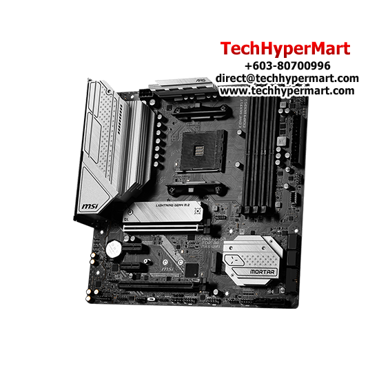MSI MAG B550M MORTAR MAX WIFI Motherboard (Micro-ATX Form Factor, AMD B550 Chipset, Socket AM4, 4 x DDR5 up to 128GB)