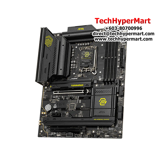 MSI MAG B860 TOMAHAWK WIFI Motherboard (ATX Form Factor, Intel B860 Chipset, Socket LGA1851, 4 x DDR5 up to 256GB)