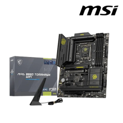 MSI MAG B860 TOMAHAWK WIFI Motherboard (ATX Form Factor, Intel B860 Chipset, Socket LGA1851, 4 x DDR5 up to 256GB)