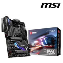 MSI MPG B550 GAMING CARBON WIFI Motherboard (ATX Form Factor, AMD B550 Chipset, Socket AM4, 4 x DDR4 up to 128GB)