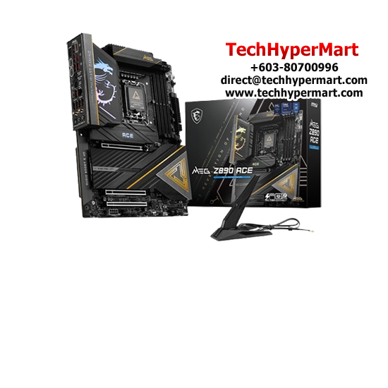 MSI MEG-Z890-ACE Motherboard (ATX Form Factor, Intel Z890 Chipset, Socket LGA1851, 4 x DDR5 up to 256GB) MSI MEG-Z890-ACE Motherboard (ATX Form Factor, Intel Z890 Chipset, Socket LGA1851, 4 x DDR5 up to 256GB)