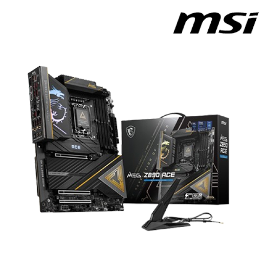MSI MEG-Z890-ACE Motherboard (ATX Form Factor, Intel Z890 Chipset, Socket LGA1851, 4 x DDR5 up to 256GB) MSI MEG-Z890-ACE Motherboard (ATX Form Factor, Intel Z890 Chipset, Socket LGA1851, 4 x DDR5 up to 256GB)