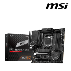 MSI PRO B650M-A WIFI Motherboard (M-ATX Form Factor, AMD B650 Chipset, Socket AM5, 4 x DDR4 up to 128GB)