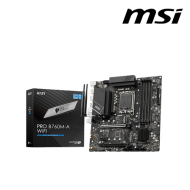MSI PRO B760M-A WIFI Motherboard (mATX Form Factor, Intel B760 Chipset, Socket LGA1700, 4 x DDR5 up to 256GB)