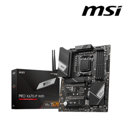 MSI PRO X670-P WIFI Motherboard (ATX Form Factor, AMD X670 Chipset, Socket A5, 4 x DDR5 up to 128GB)