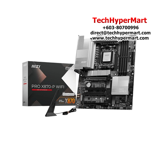 MSI PRO-X870-P-WIFI Motherboard (ATX Form Factor, AMD X870 Chipset, Socket AM5, 4 x DDR5 up to 256GB)