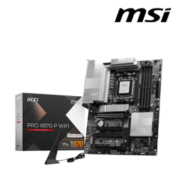 MSI PRO-X870-P-WIFI Motherboard (ATX Form Factor, AMD X870 Chipset, Socket AM5, 4 x DDR5 up to 256GB)