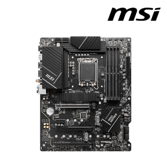 MSI PRO Z790-P WIFI Motherboard (ATX Form Factor, Intel Z790 Chipset, Socket LGA1700, 4 x DDR5 up to 256GB)